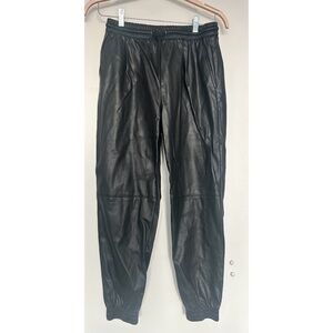 Zara Faux Leather Joggers